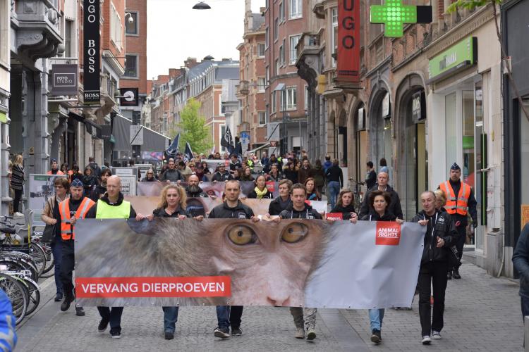 Animal Rights zorgt voor spandoeken