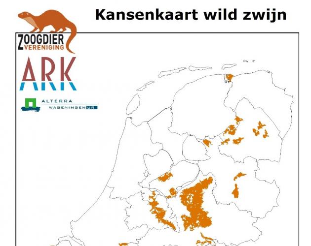 Kansenkaart wild zwijn (2010).