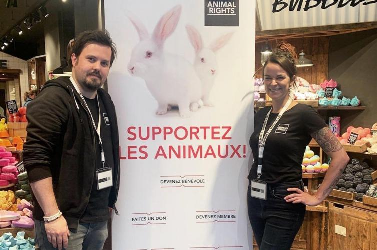 Le samedi 9 avril, nous serons chez Lush à Bruxelles pour informer les visiteurs sur les tests sur les animaux.